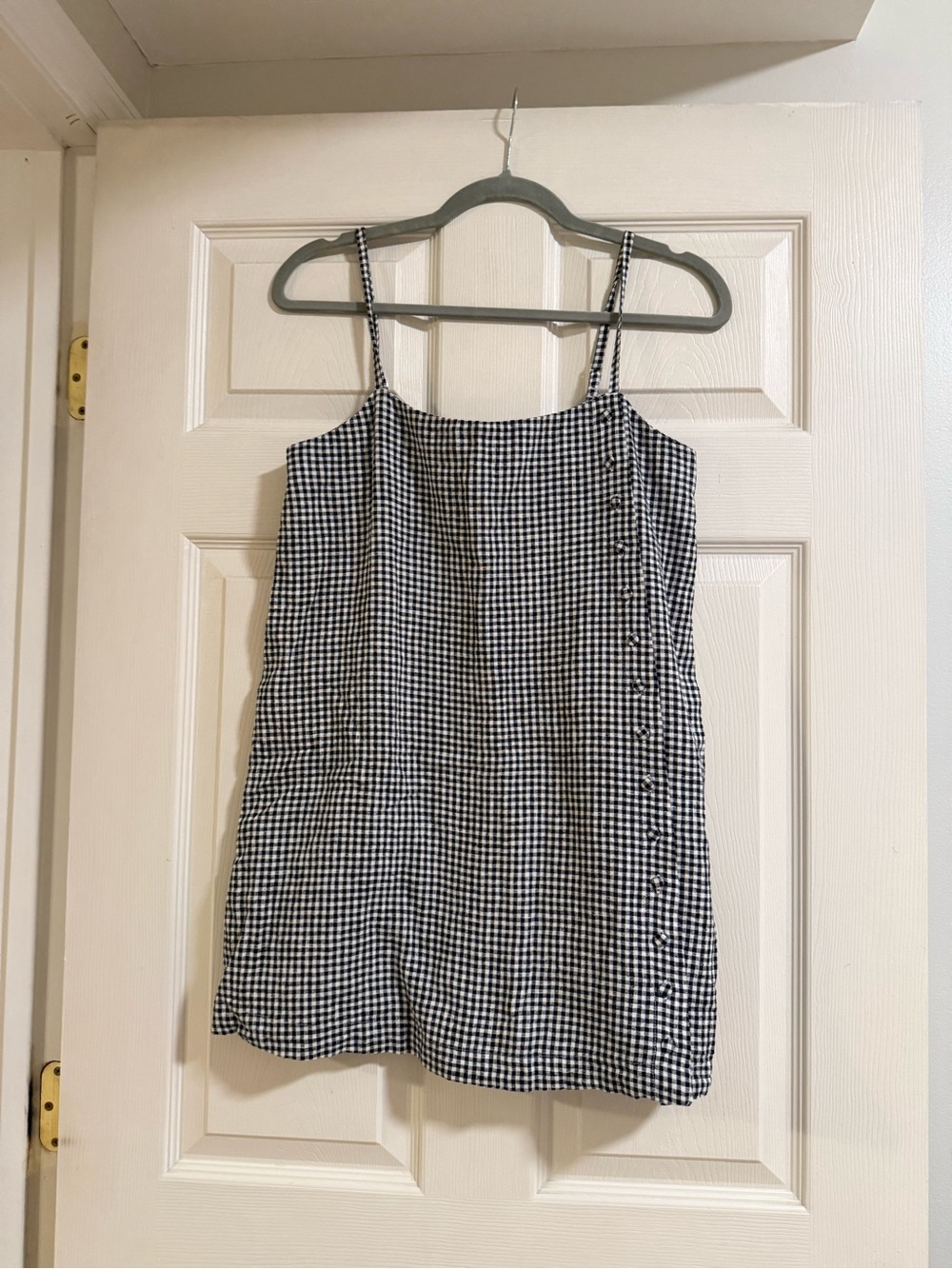 Abercrombie & Fitch Black and White Gingham Mini Dress